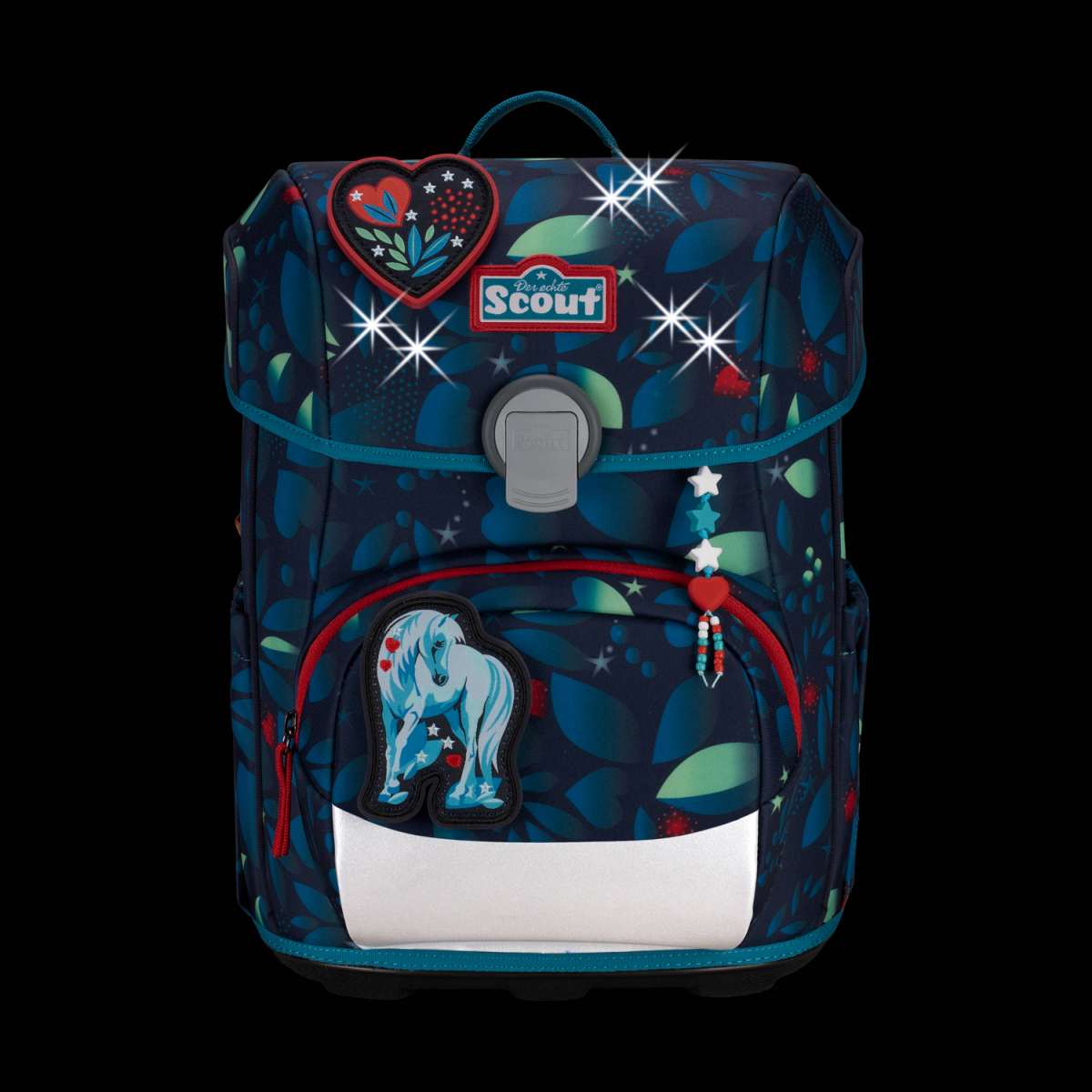 Scout Neo LED Schulranzenset 4tlg. White Unicorn