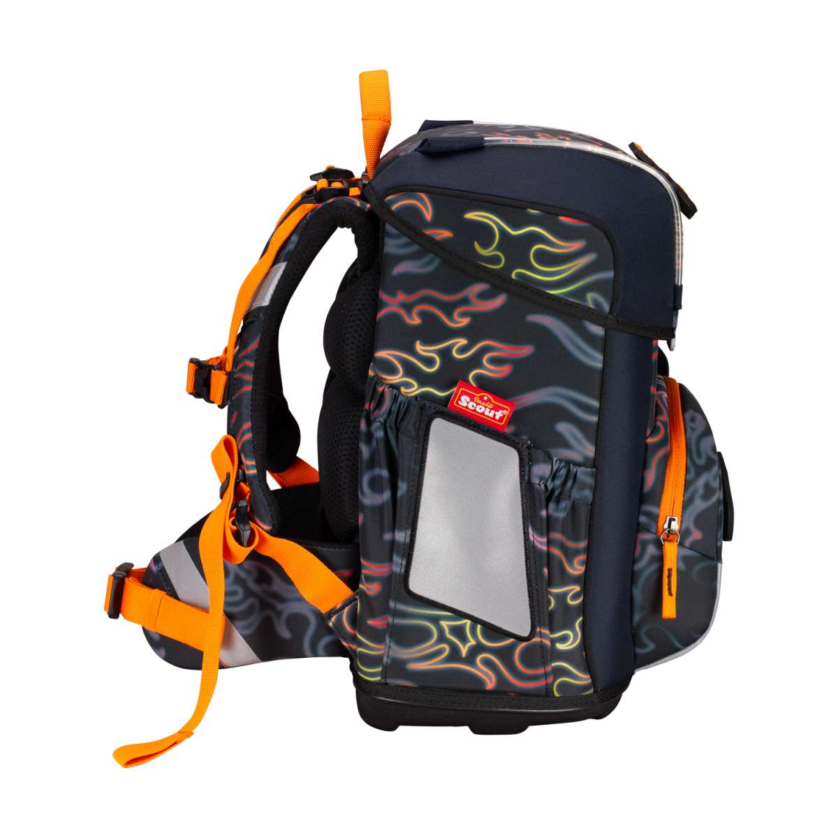 Scout Neo Safety Light Schulranzenset 4tlg. Flames