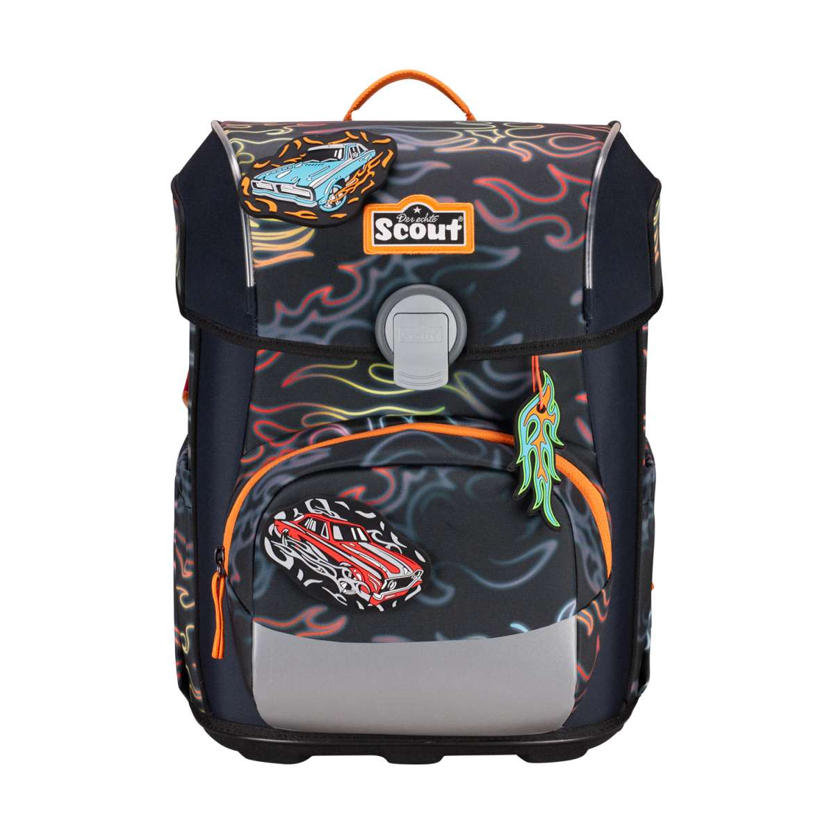 Scout Neo Safety Light Schulranzenset 4tlg. Flames