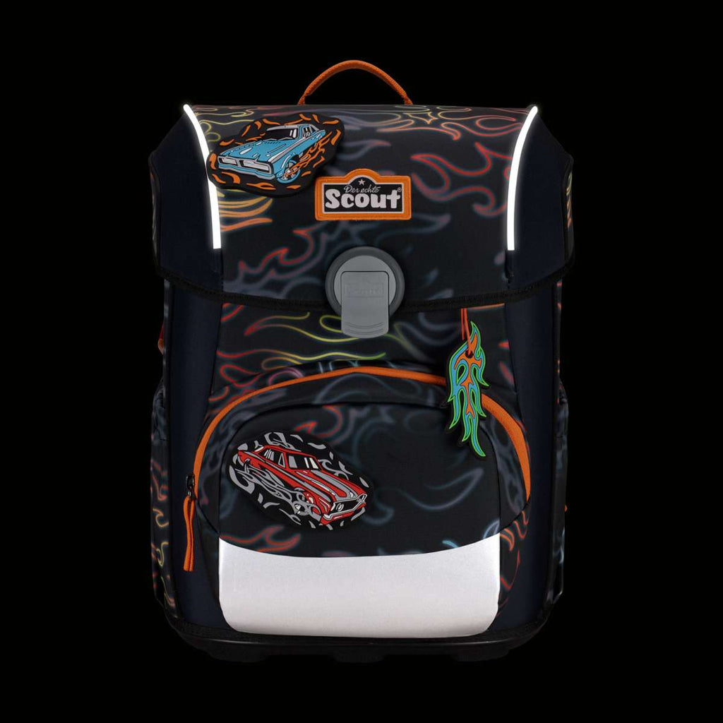 Scout Neo Safety Light Schulranzenset 4tlg. Flames