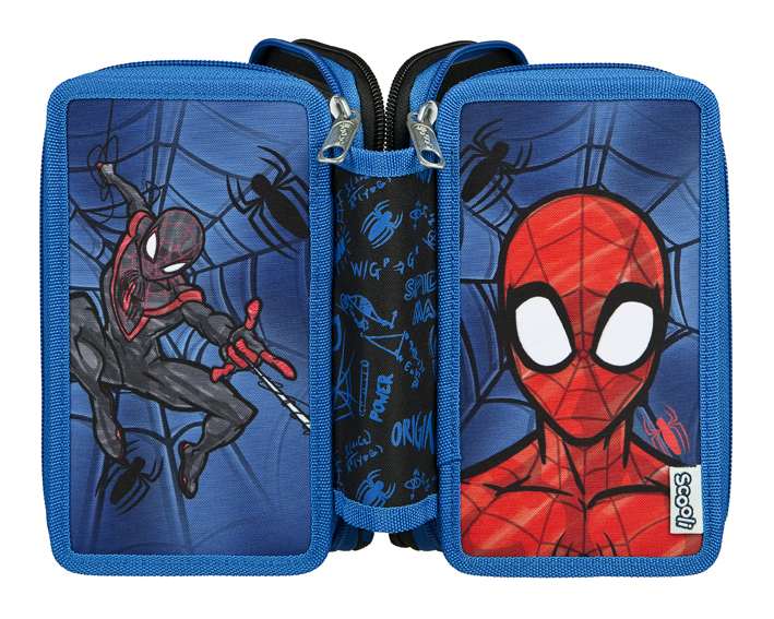 Scooli 3-fach Federmäppchen Spider-Man