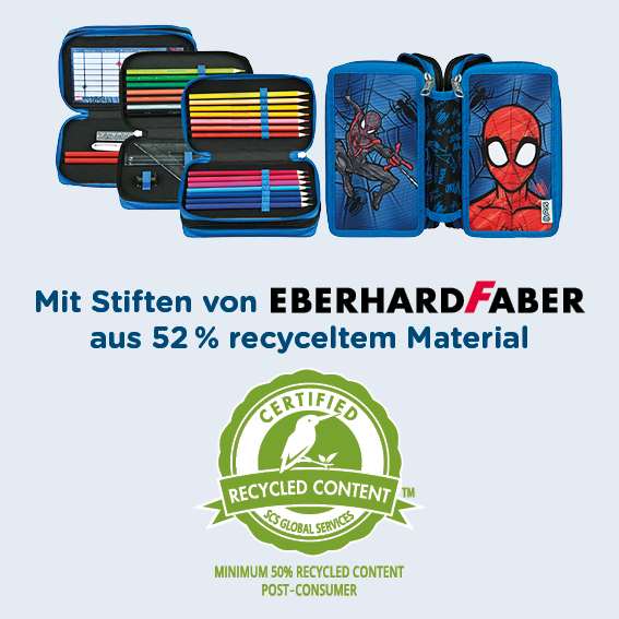 Scooli 3-fach Federmäppchen Spider-Man
