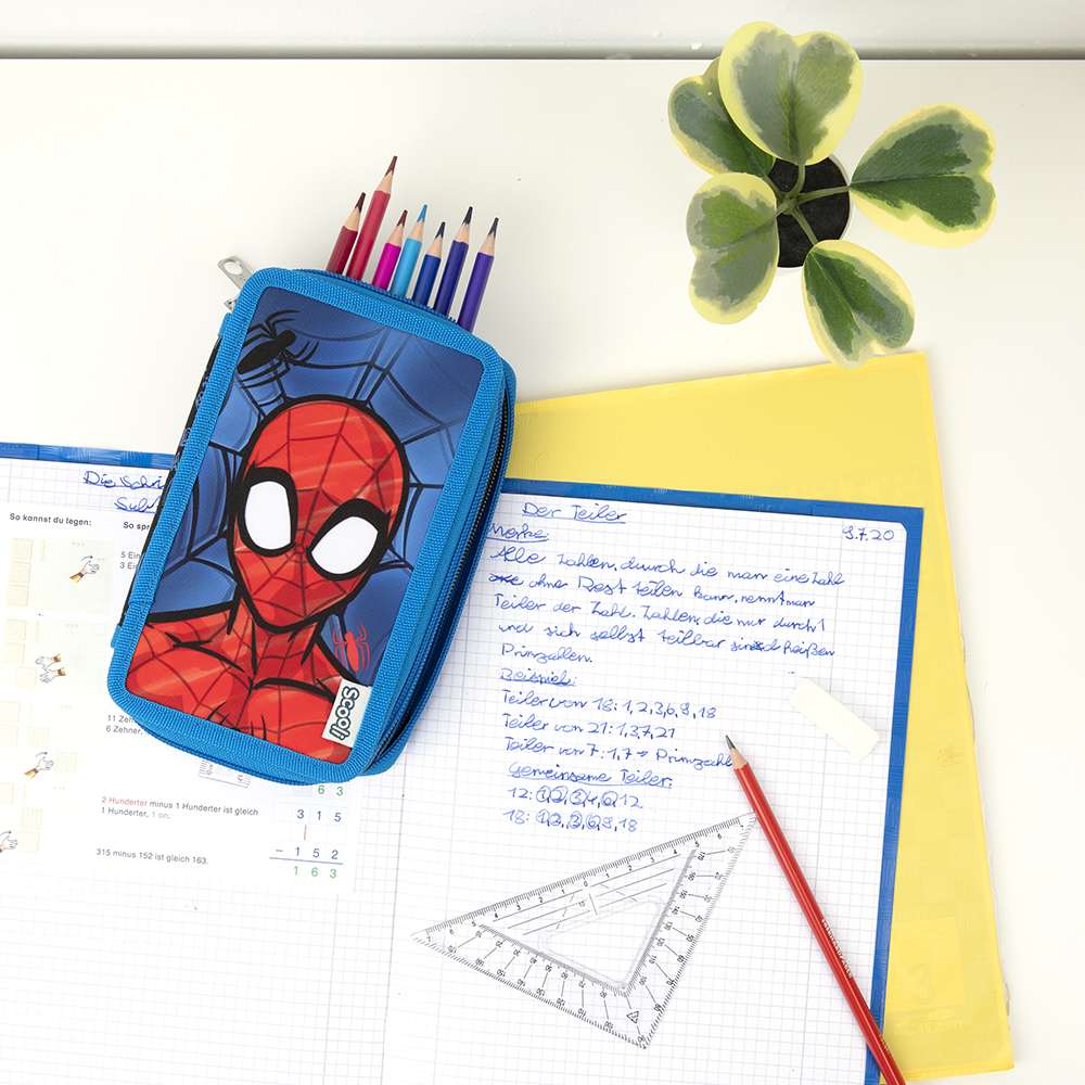 Scooli 3-fach Federmäppchen Spider-Man