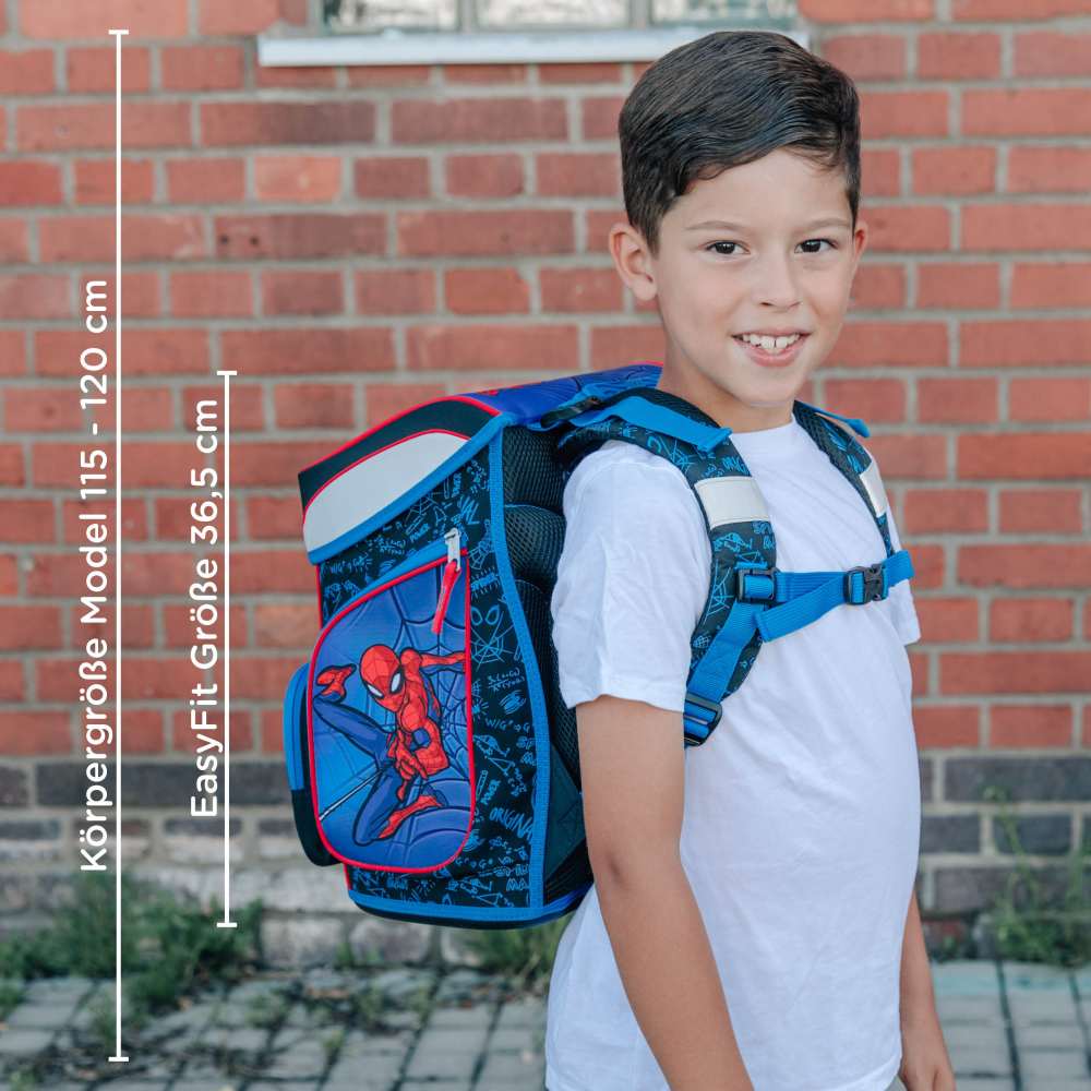 Scooli EasyFit Schulranzen Set 5tlg. Spider-Man