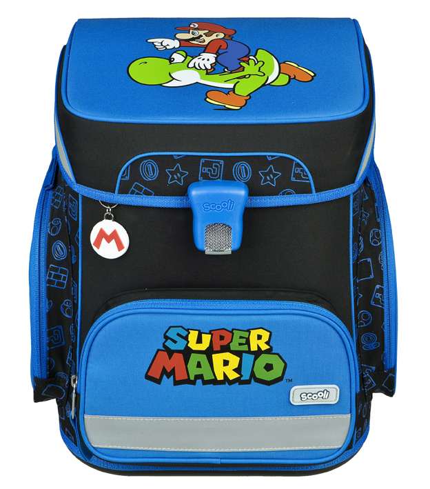 Scooli EasyFit Schulranzen Set 5tlg. Super Mario