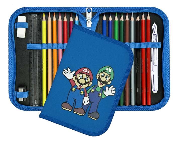 Scooli EasyFit Schulranzen Set 5tlg. Super Mario