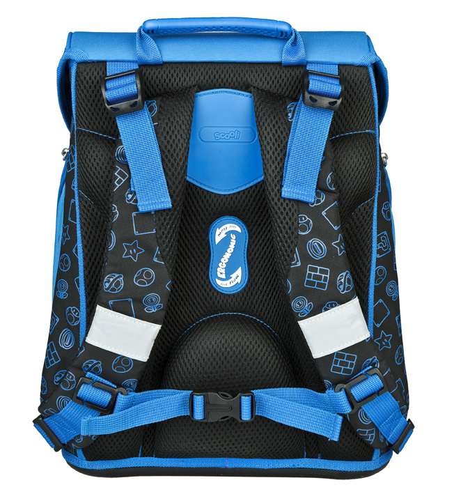 Scooli EasyFit Schulranzen Set 5tlg. Super Mario