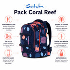 Satch Pack Schulrucksack Coral Reef