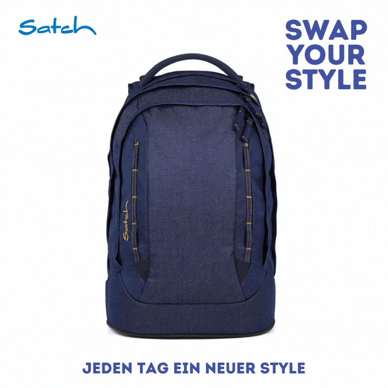 Satch Pack Schulrucksack-Set 3tlg. Denim Blue