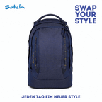 Satch Pack Schulrucksack-Set 3tlg. Denim Blue