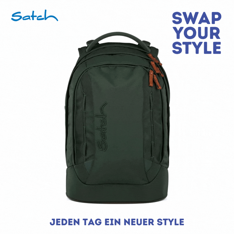 Satch Pack Schulrucksack Nordic Forest Green