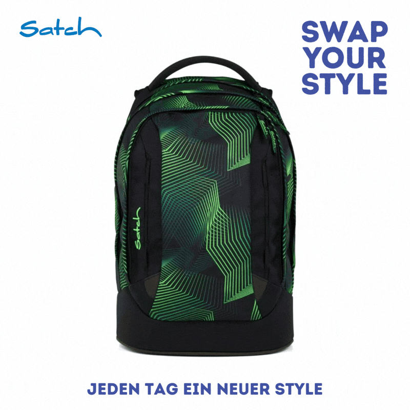 Satch Pack Schulrucksack Seismic Green