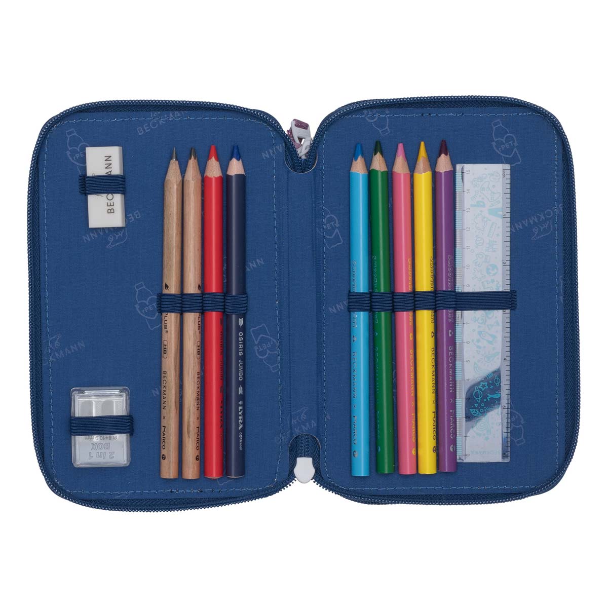 Beckmann 3-fach Federmäppchen Cheetah