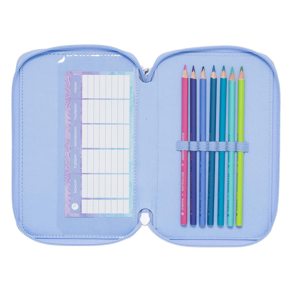 Beckmann 3-fach Federmäppchen Seashell