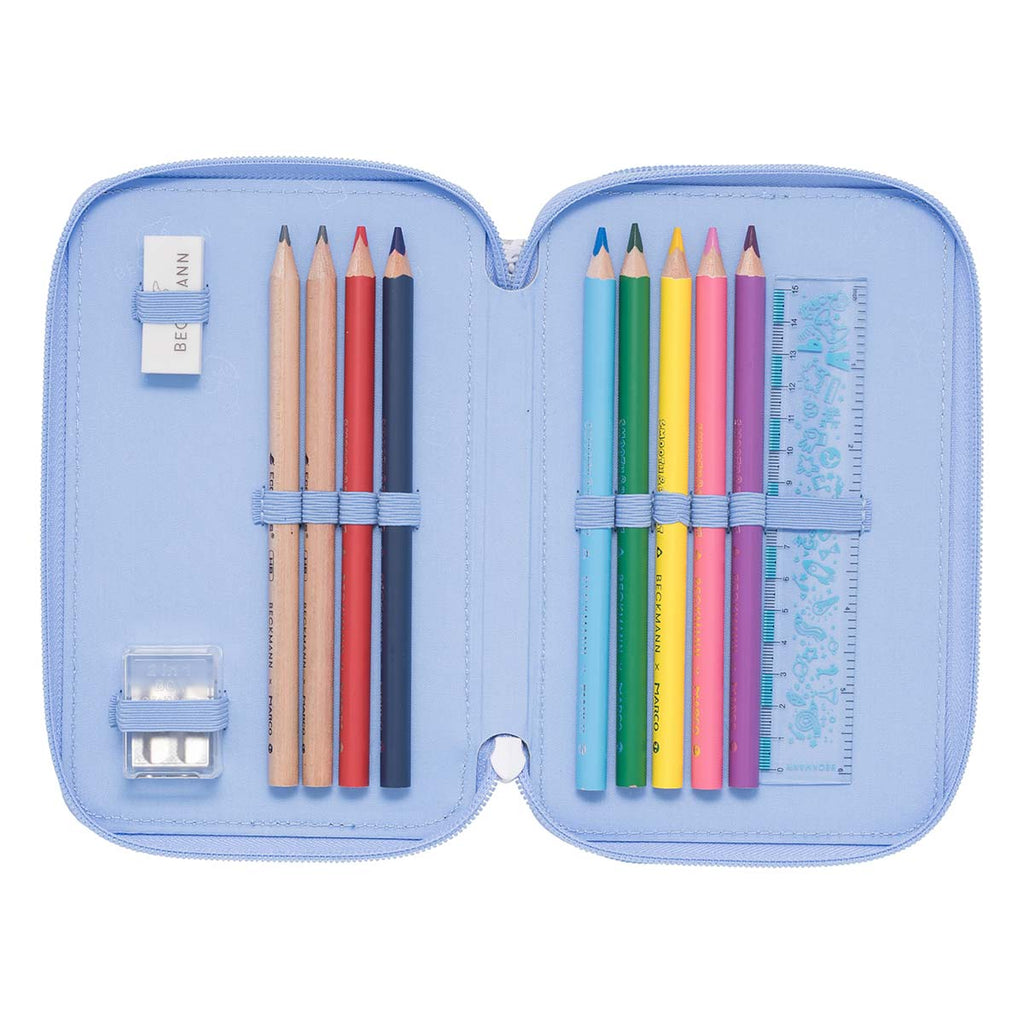 Beckmann 3-fach Federmäppchen Seashell