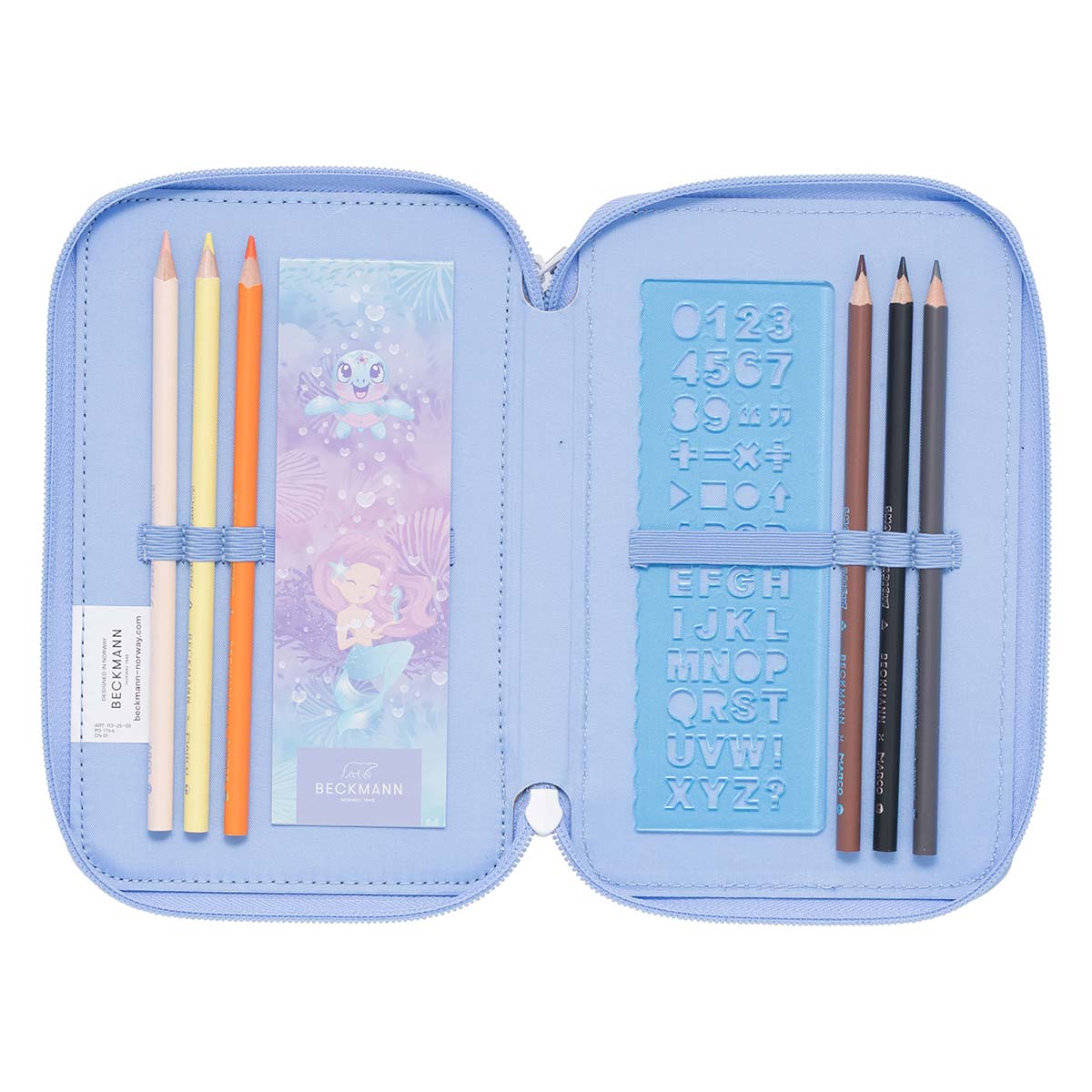 Beckmann 3-fach Federmäppchen Seashell