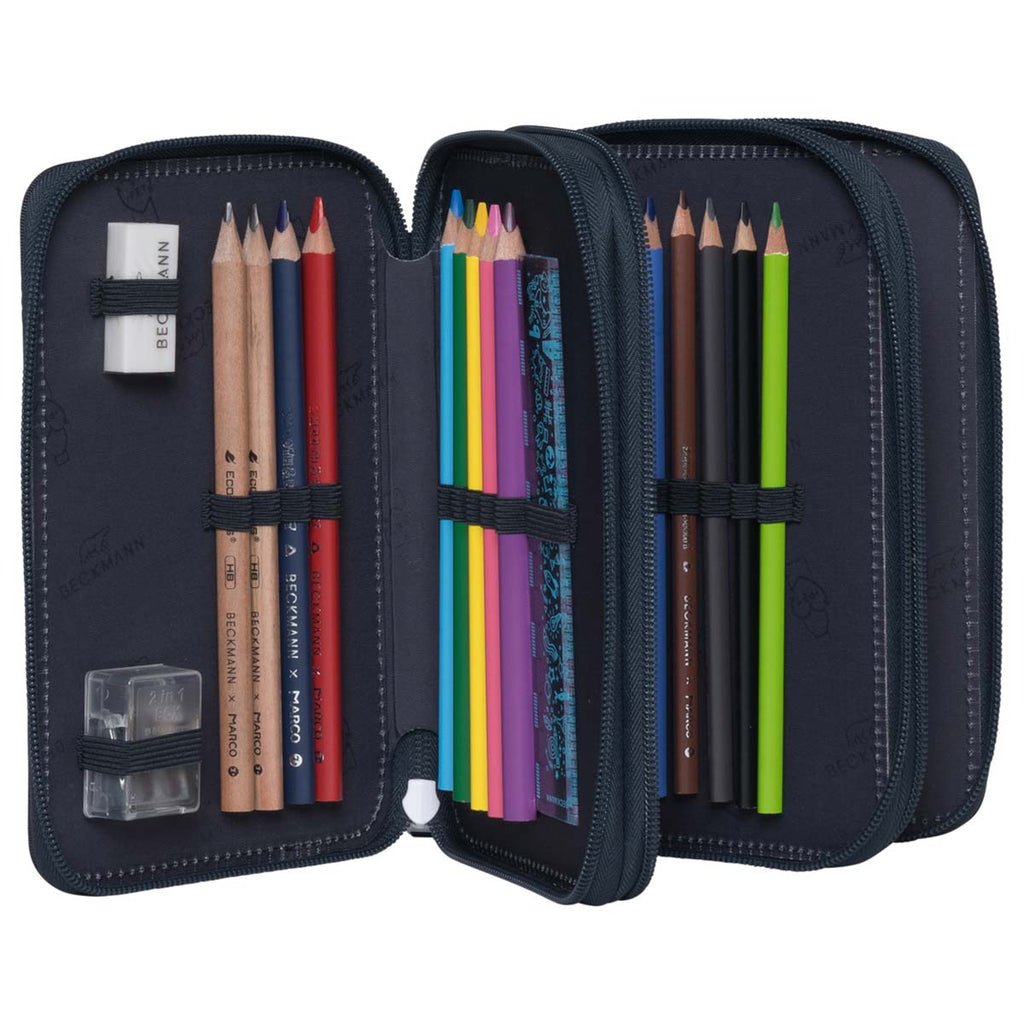 Beckmann 3-fach Federmäppchen Tech Rex