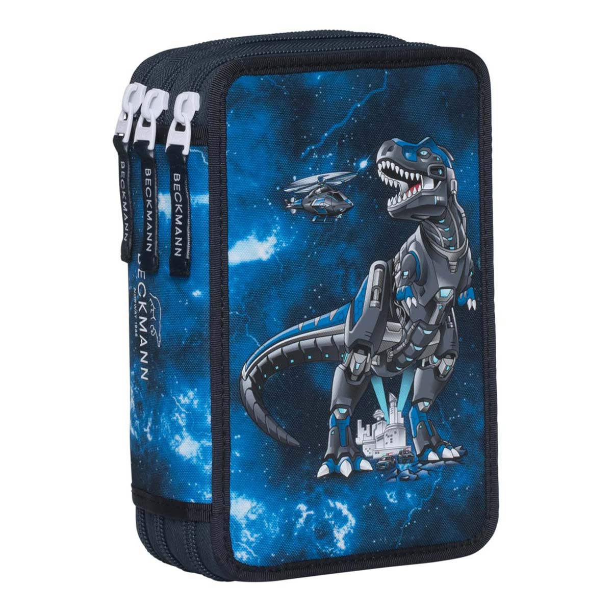 Beckmann 3-fach Federmäppchen Tech Rex