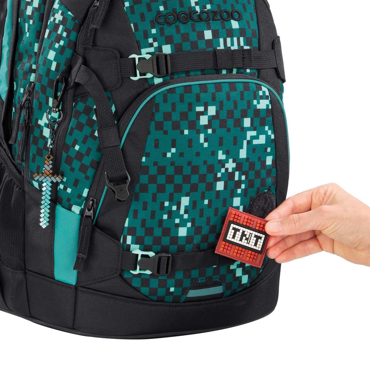 Coocazoo Mate Schulrucksack Pixel Blox