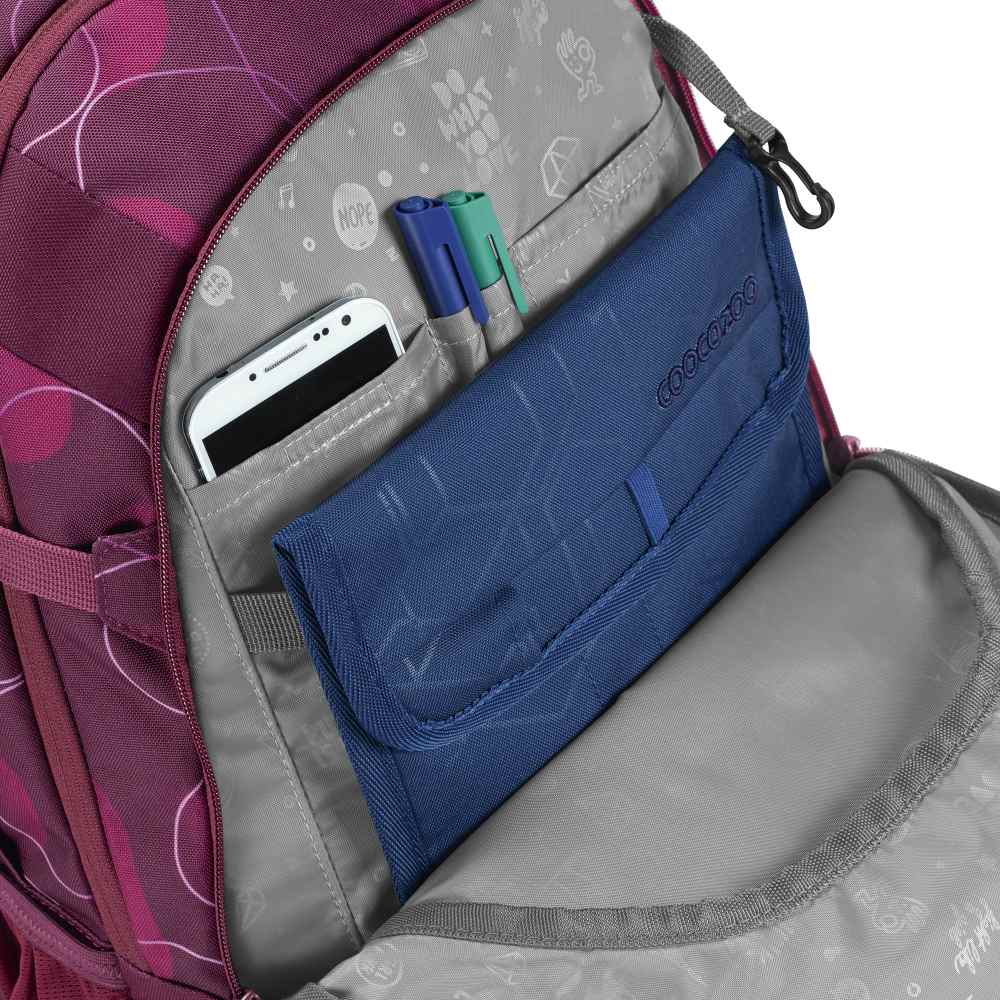 Coocazoo Mate Schulrucksack Berry Bubbles