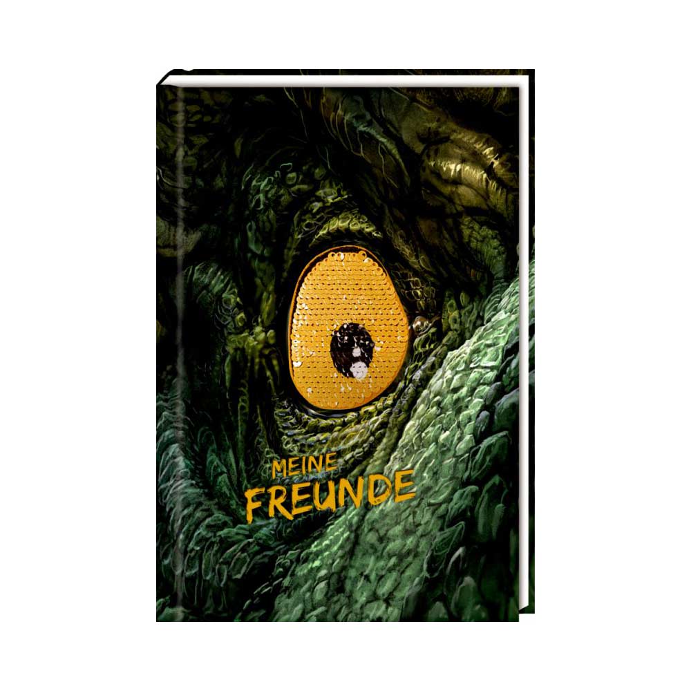 Freundebuch "Meine Freunde" T-Rex World (mit Wendepailletten)