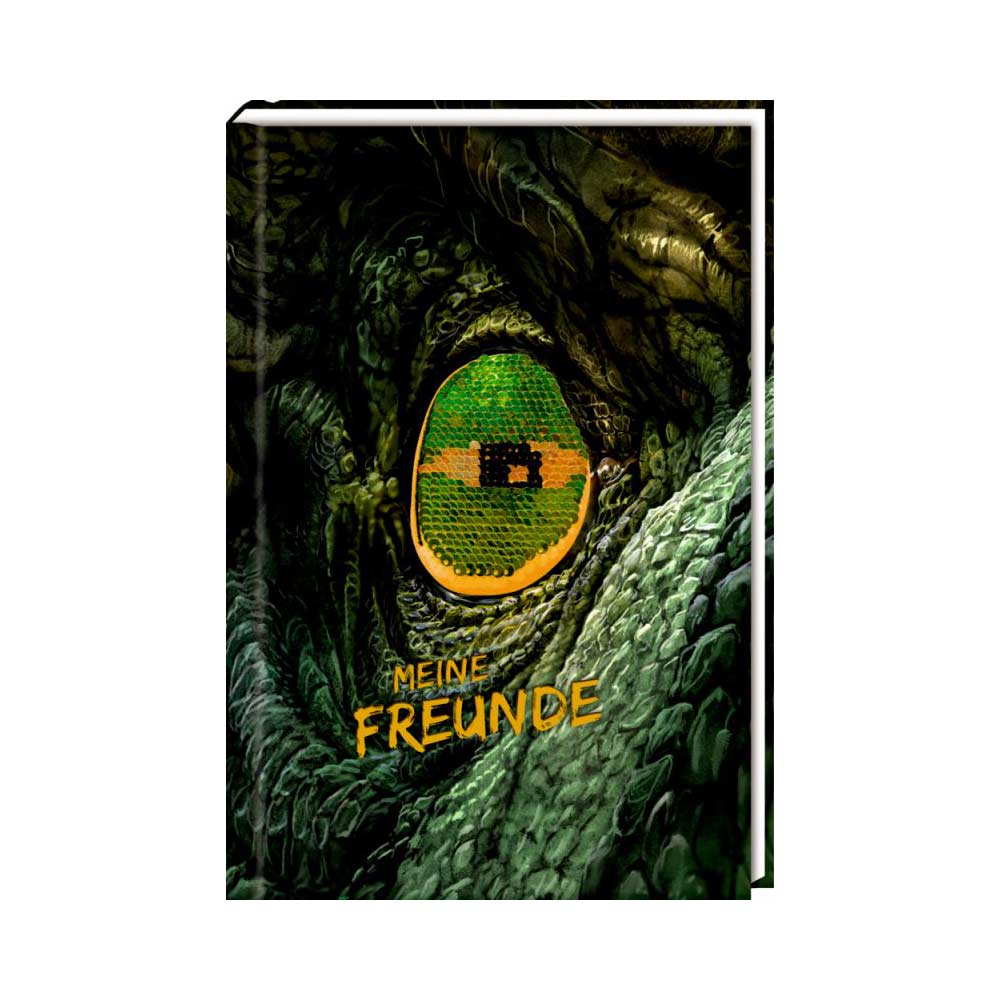 Freundebuch "Meine Freunde" T-Rex World (mit Wendepailletten)