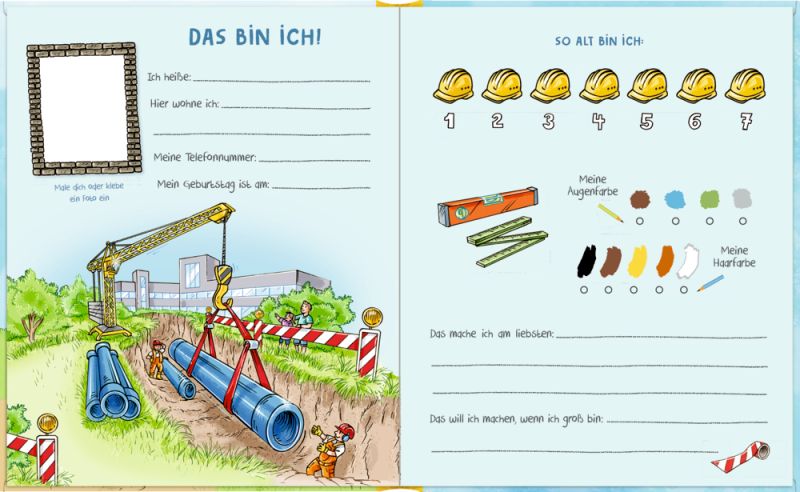 Freundebuch Baustelle - Alle meine Freunde