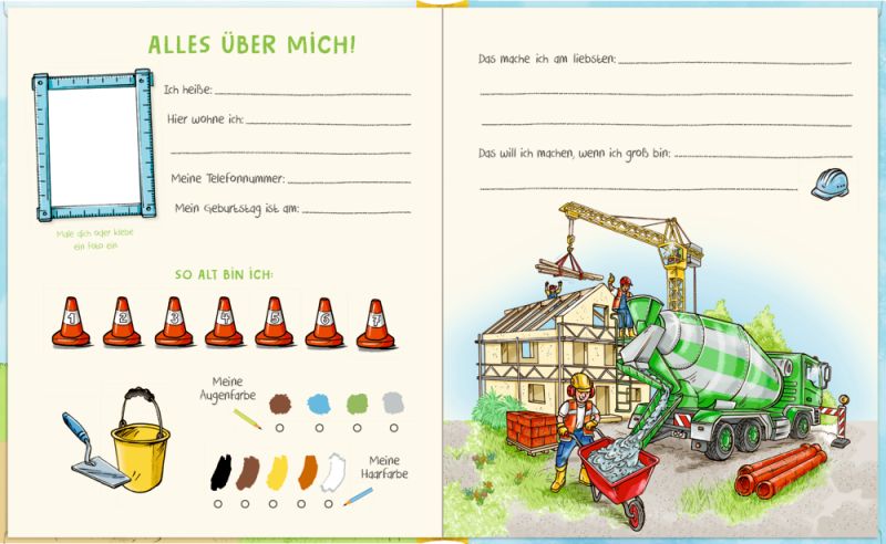 Freundebuch Baustelle - Alle meine Freunde