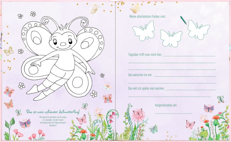 Freundebuch Prinzessin Lillifee "Meine Freundinnen & Freunde" (mit Wendepailletten)