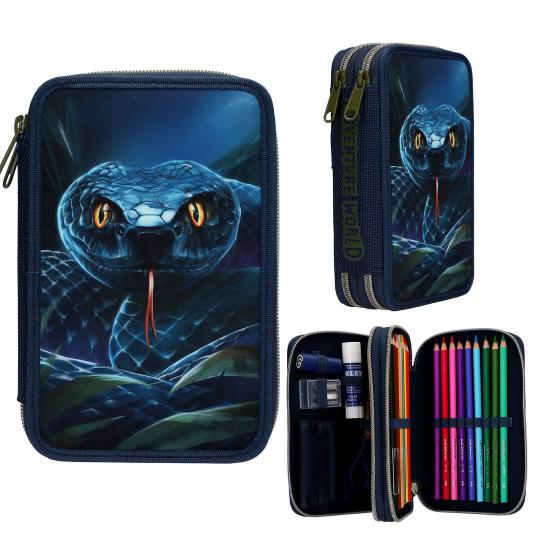 Depesche 2-fach Federmäppchen Adventure World Schlange