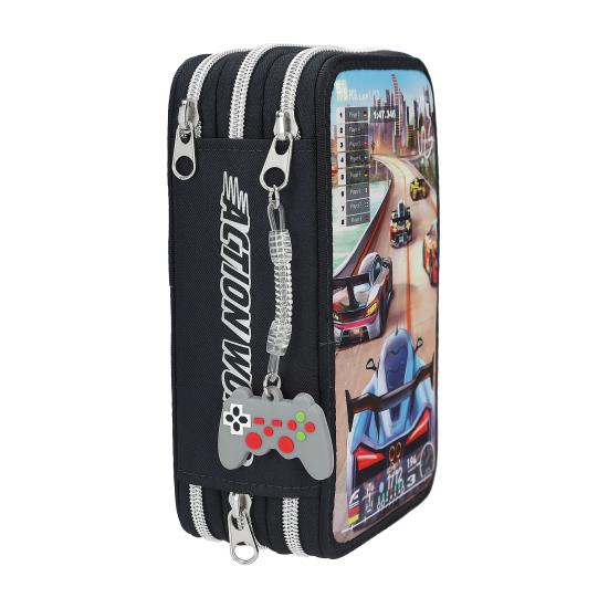 Depesche 3-fach Federmäppchen Action World Gaming