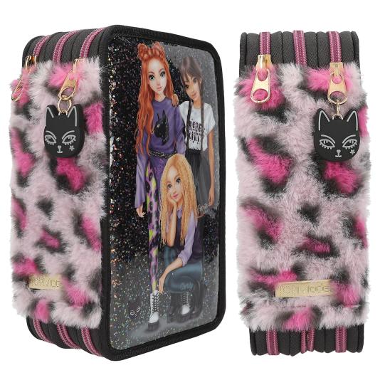 3-fach Federmäppchen TopModel Rebel Kitty