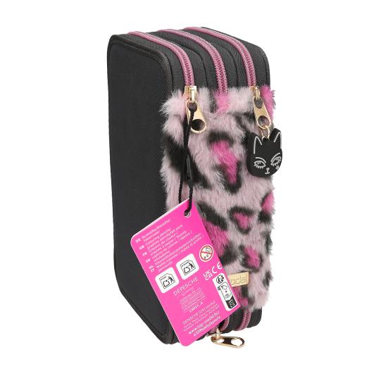 3-fach Federmäppchen TopModel Rebel Kitty