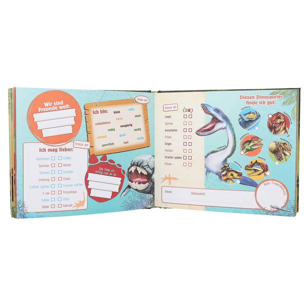 Freundebuch Dino World 12401