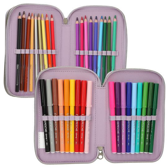 Depesche TopModel 3-fach Federmäppchen Cowgirl