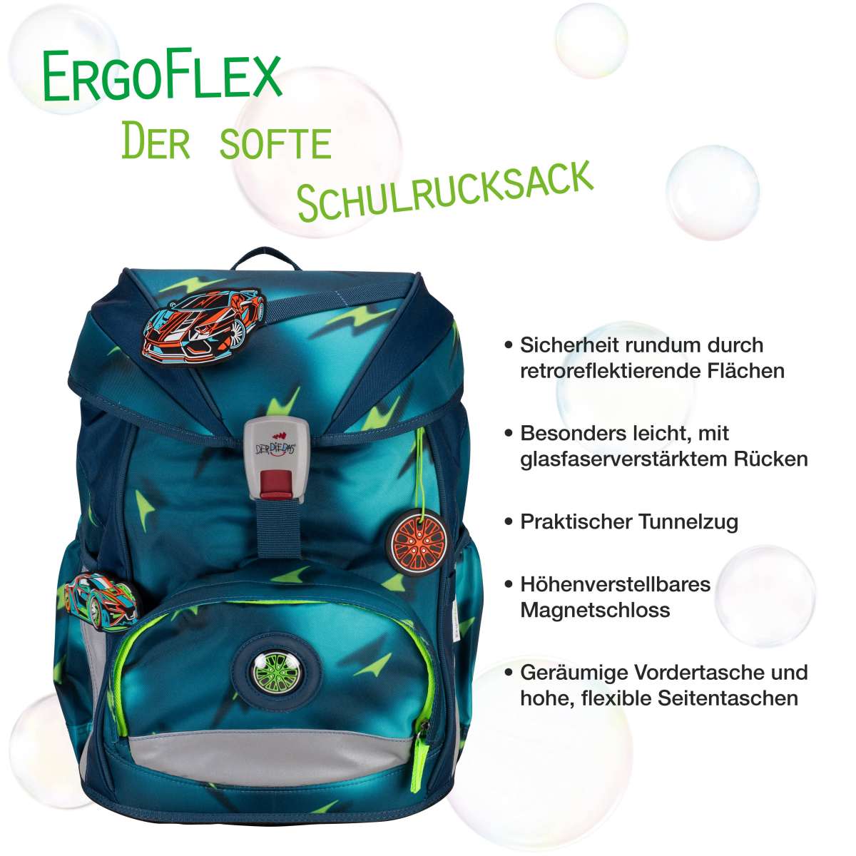DerDieDas ErgoFlex Magic Light Schulranzen-Set 5tlg.