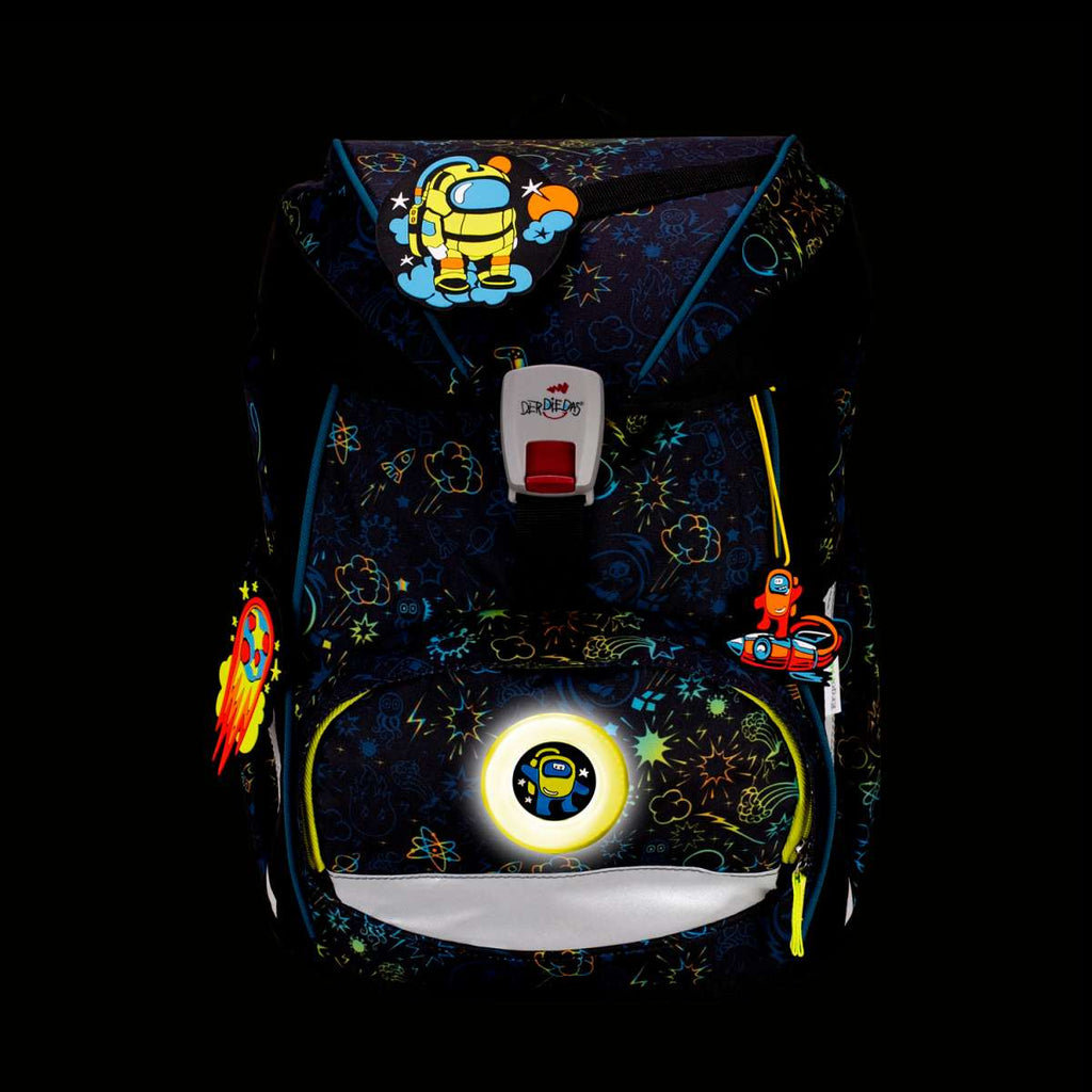 DerDieDas ErgoFlex LED Schulranzen-Set 5tlg. Crazy