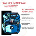 DerDieDas ErgoFlex Superflash Schulranzen-Set 5tlg. Blue Robot