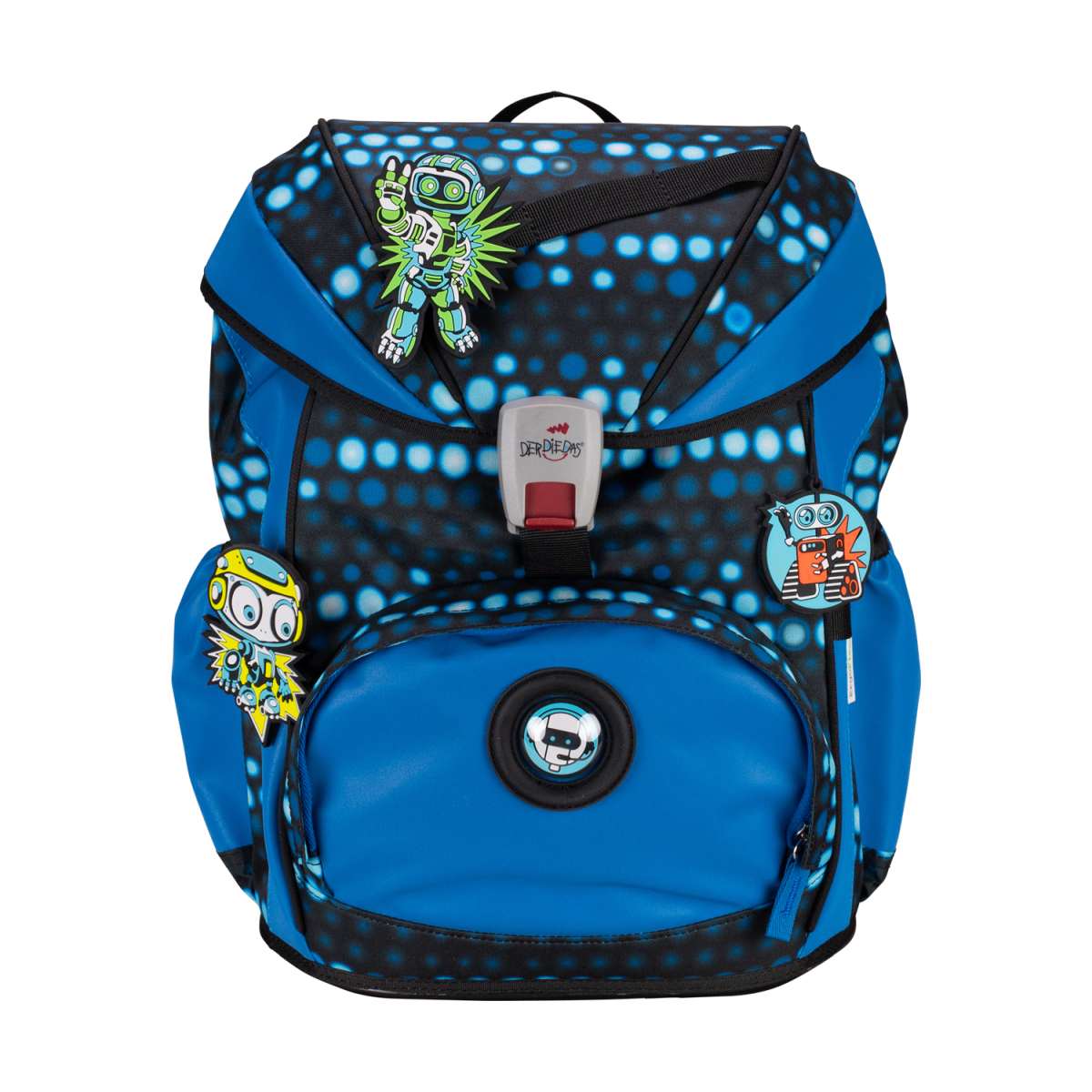 DerDieDas ErgoFlex Superflash Schulranzen-Set 5tlg. Blue Robot