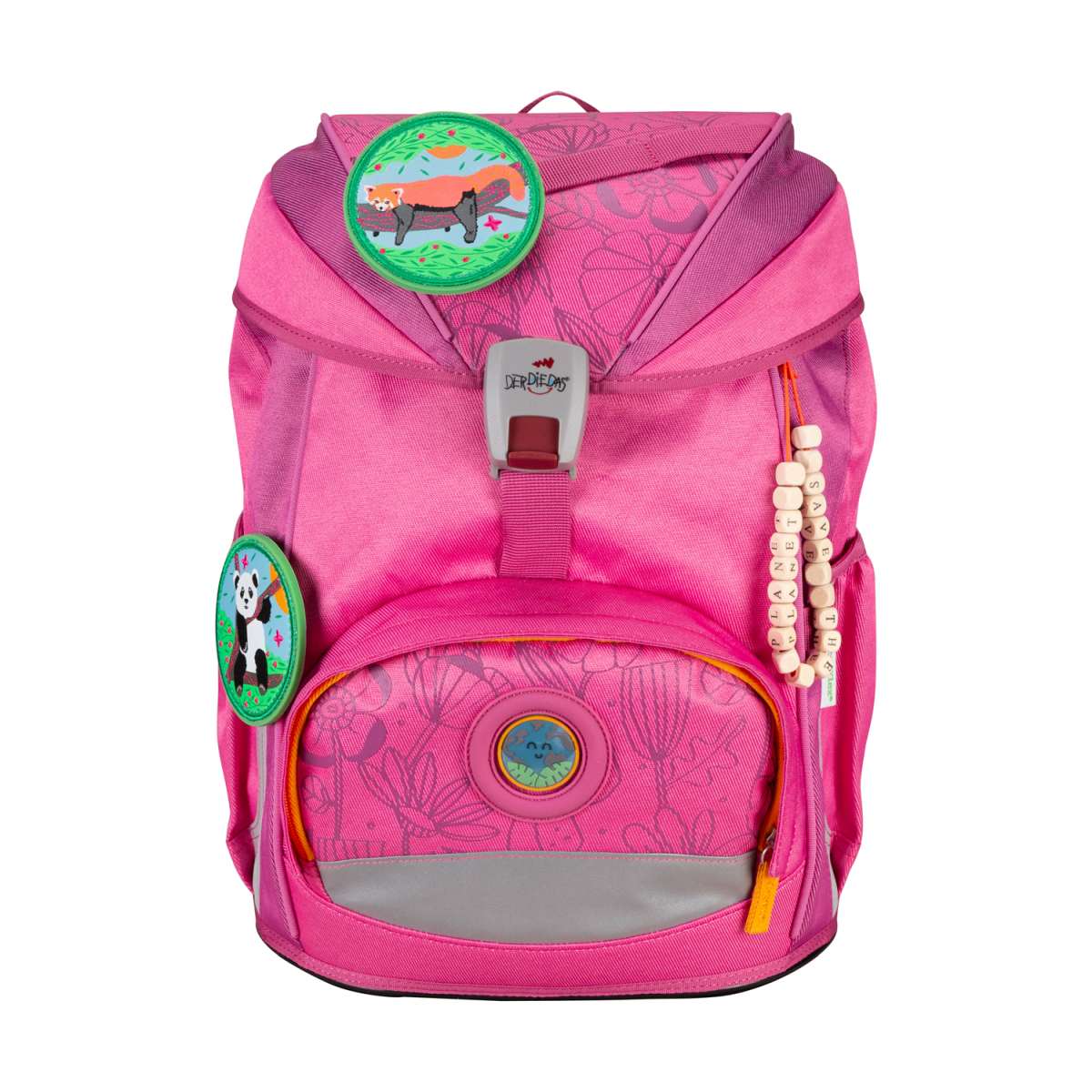 DerDieDas ErgoFlex ECO Schulranzen-Set 5tlg. Pink Planet