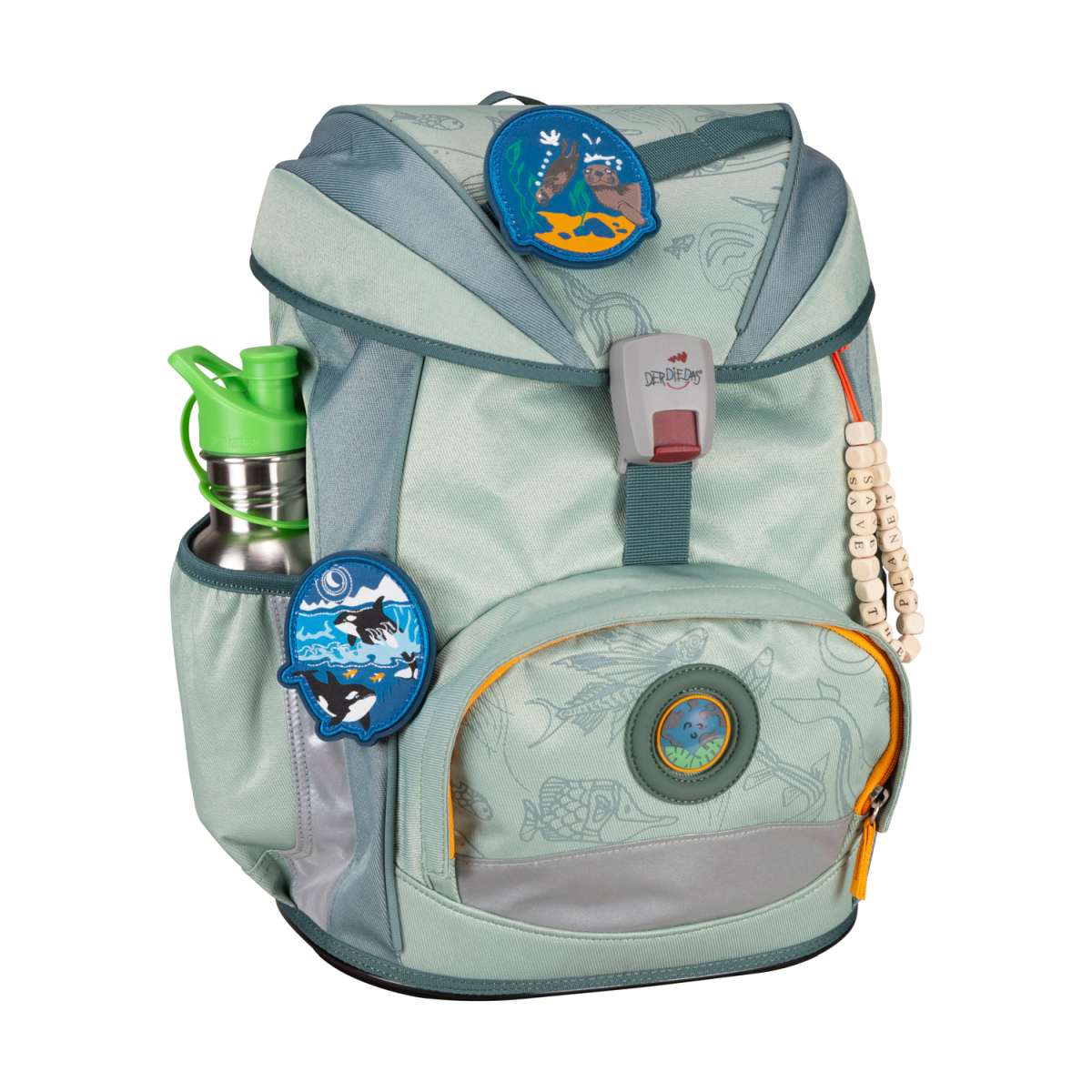 DerDieDas ErgoFlex ECO Schulranzen-Set 5tlg. Grey Planet