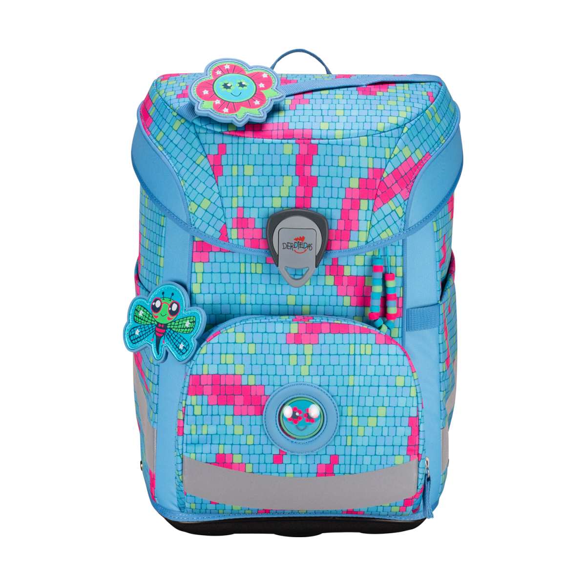 DerDieDas ErgoFlex EASY Happy Pixel Schulranzen-Set 5tlg.
