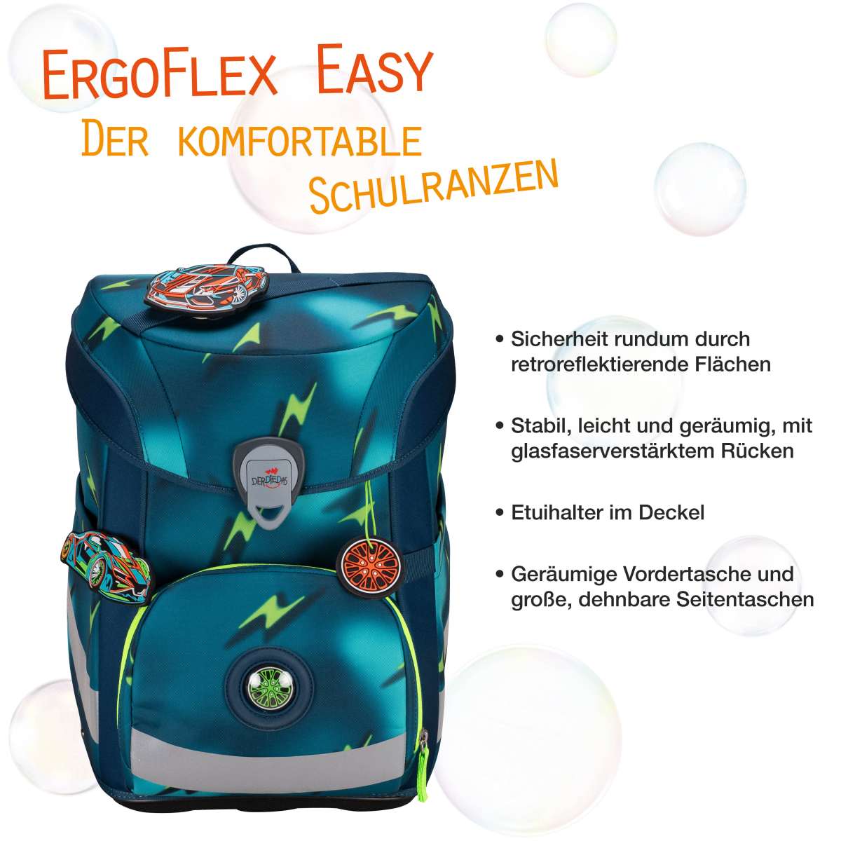 DerDieDas ErgoFlex EASY Magic Light Schulranzen-Set 5tlg.