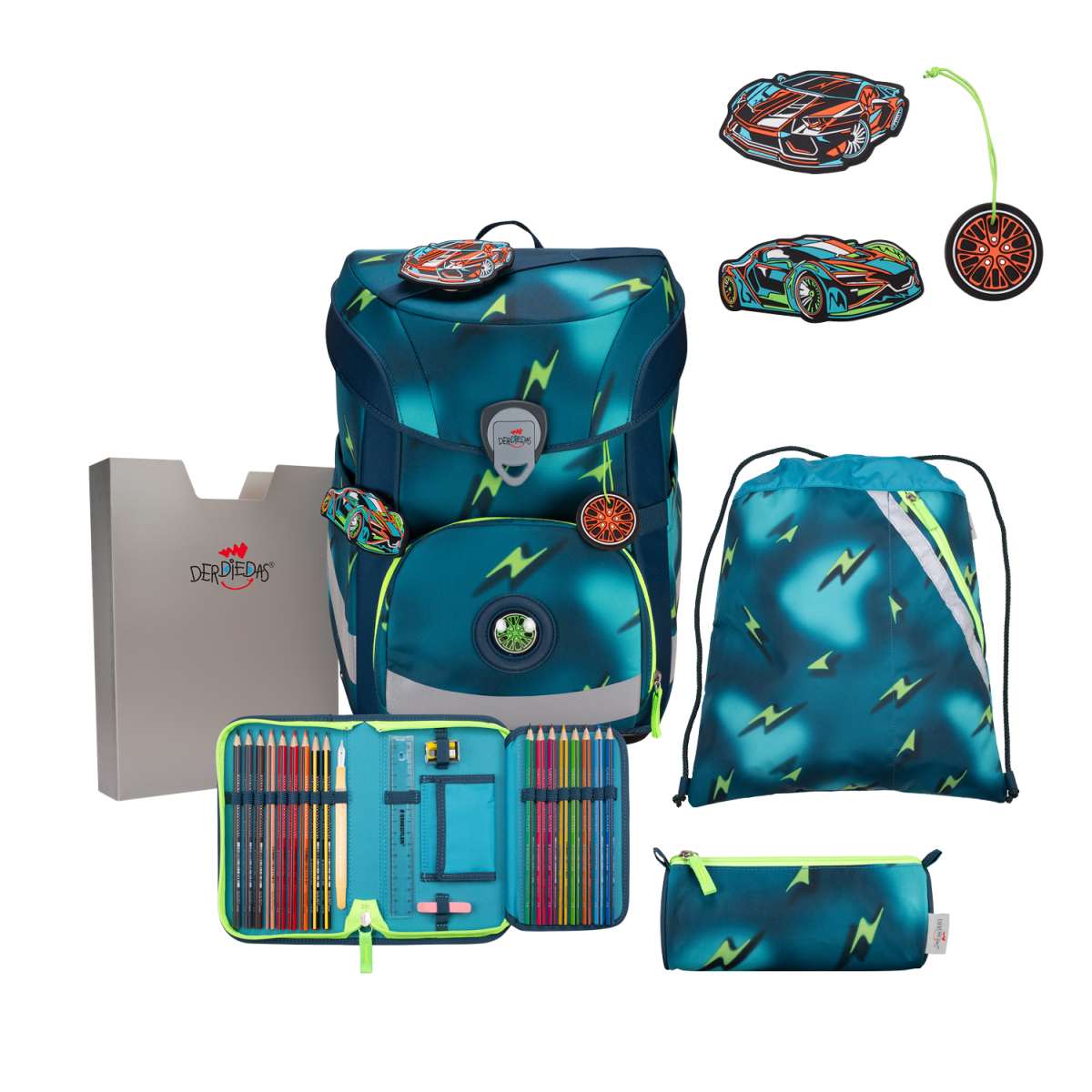 DerDieDas ErgoFlex EASY Magic Light Schulranzen-Set 5tlg.