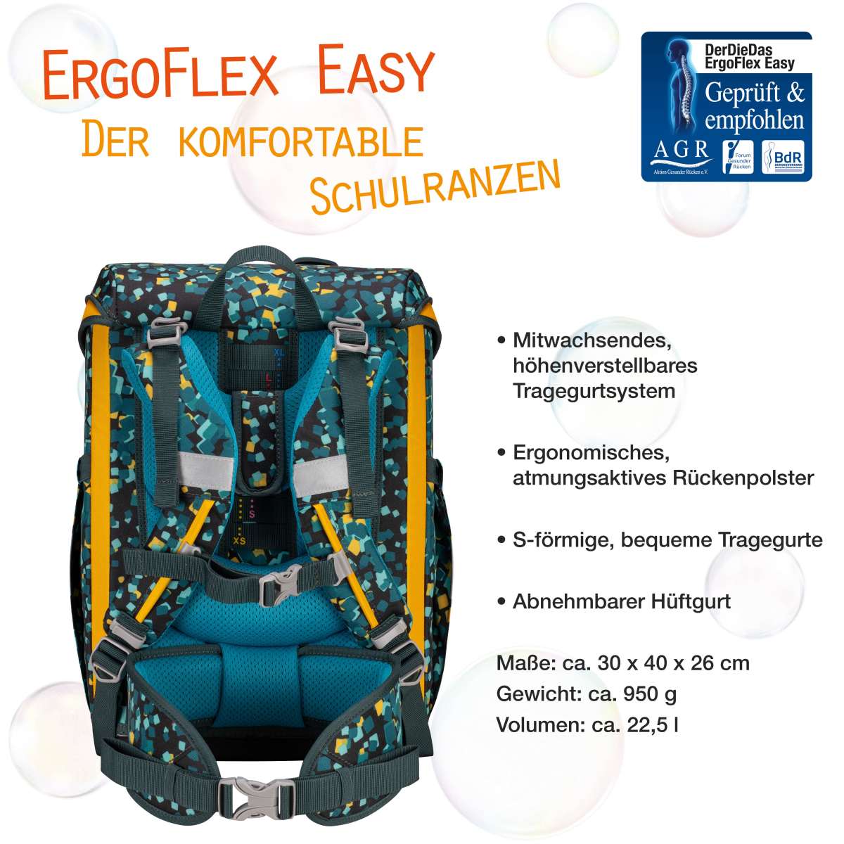 DerDieDas ErgoFlex EASY Dino Time Schulranzen-Set 5tlg.