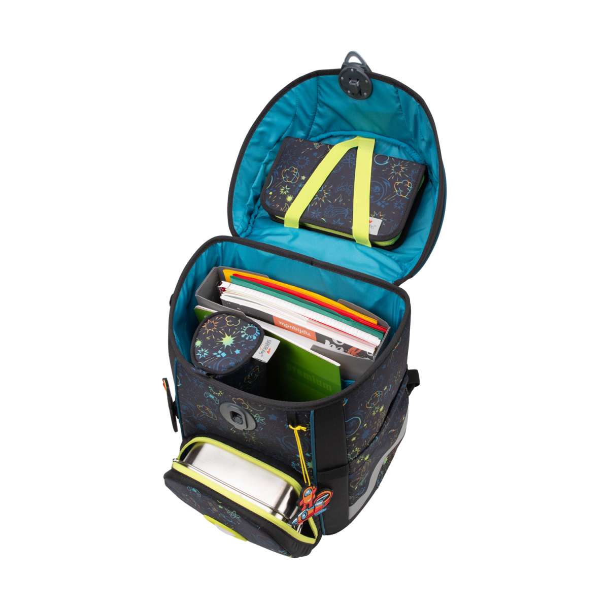 DerDieDas ErgoFlex EASY LED Crazy Schulranzen-Set 5tlg.