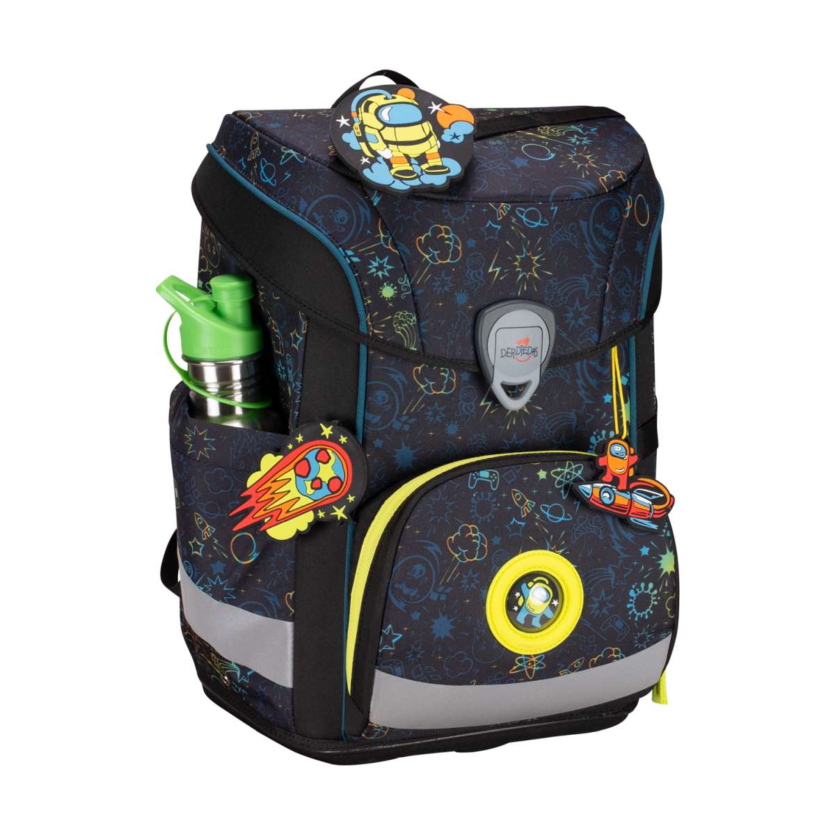 DerDieDas ErgoFlex EASY LED Crazy Schulranzen-Set 5tlg.