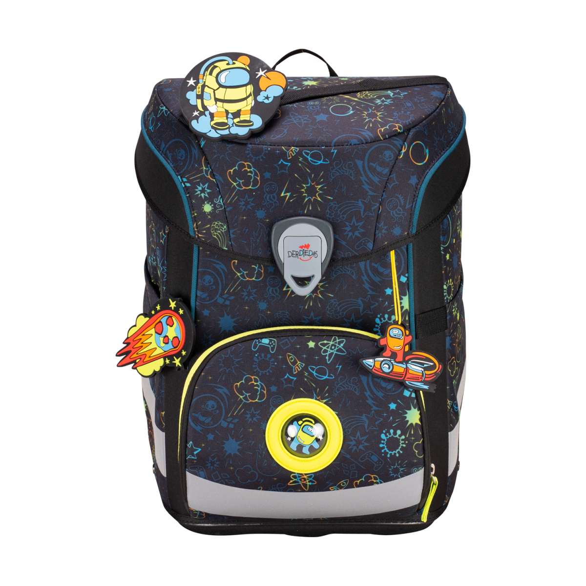 DerDieDas ErgoFlex EASY LED Crazy Schulranzen-Set 5tlg.