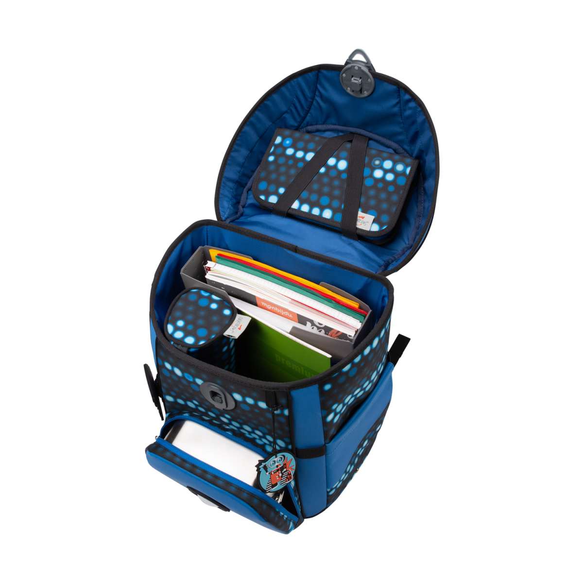 DerDieDas ErgoFlex EASY Superflash Blue Robot Schulranzen-Set 5tlg.