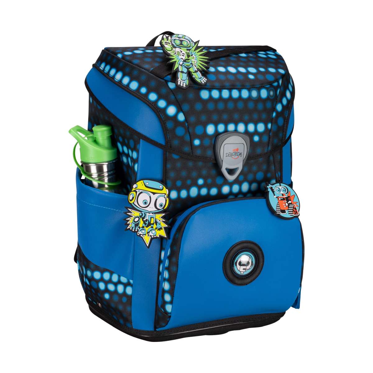 DerDieDas ErgoFlex EASY Superflash Blue Robot Schulranzen-Set 5tlg.